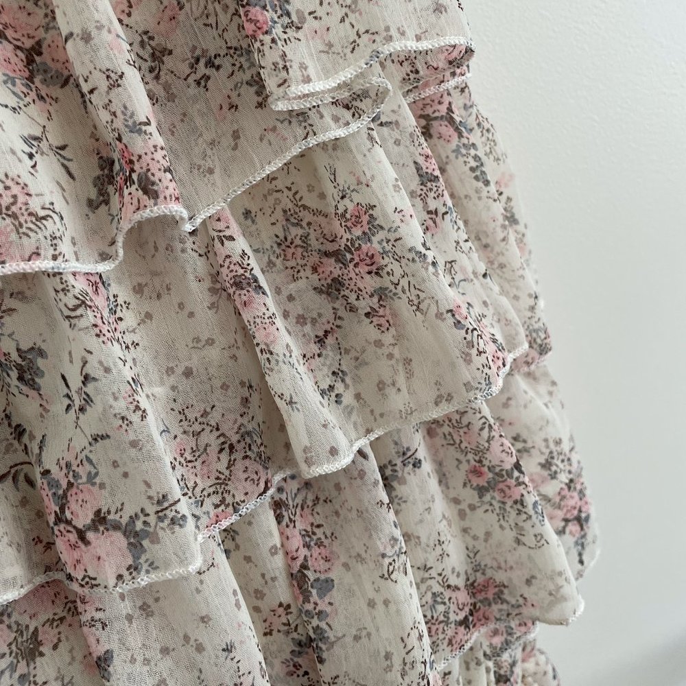Francesca Style Spaghetti Strap Ruffled Romper S - Picture 3 of 4